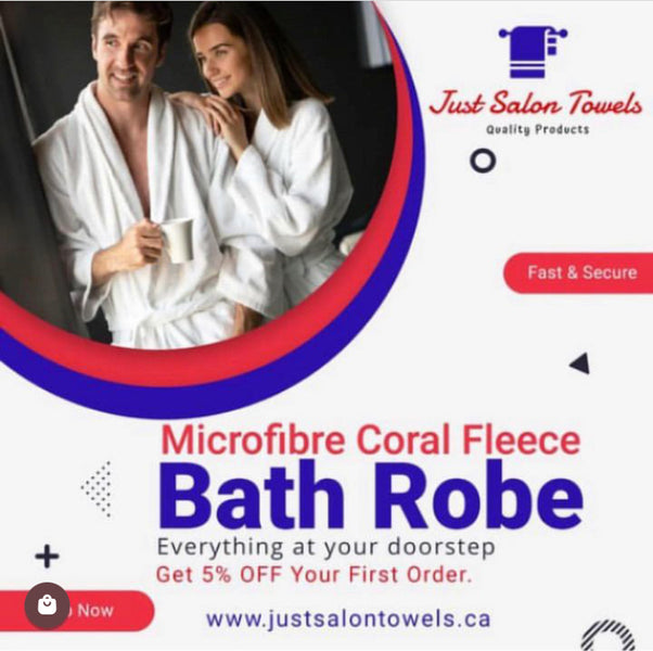MICROFIBRE CORAL FLEECE BATH ROBE