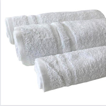 Load image into Gallery viewer, Platinum Hand Towels 16x27" 3lbs (1 dozen/ 12 pieces)86/14 Blended White  Ring Spun