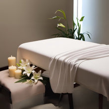 Load image into Gallery viewer, T200 Spa/Massage Table Flat Sheet 54x95" White (1 dozen/12 pieces)