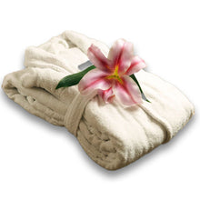 Load image into Gallery viewer, White Color Microfibre Bath Robe (1 piece)