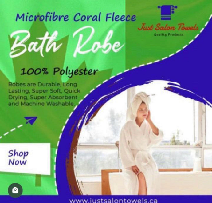 MICROFIBRE CORAL FLEECE BATH ROBES