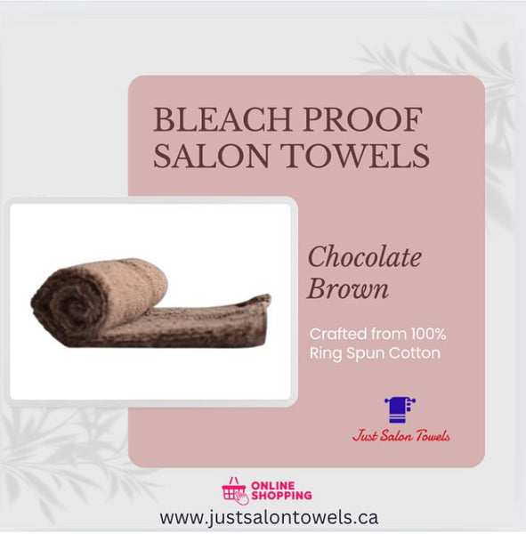 CHOCOLATE BROWN BLEACH PROOF SALON TOWELS