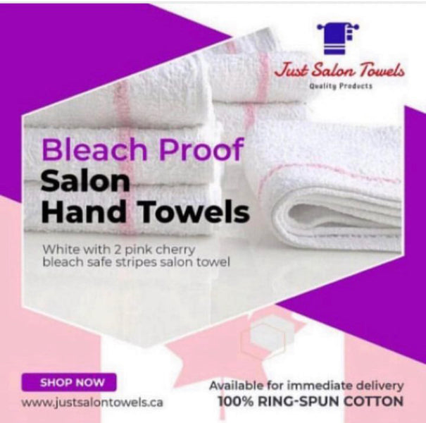 BLEACH PROOF SALON HAND TOWELS