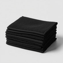 Load image into Gallery viewer, Black Bleach Proof Makeup Remover Towel / Face Cloth /Wash Cloth 12x12" 1 lbs