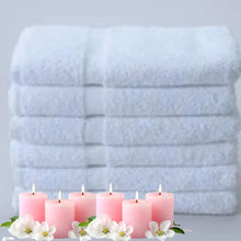 Load image into Gallery viewer, White Salon Towels 16x27" 3lbs - 86/14 Blended CAM border