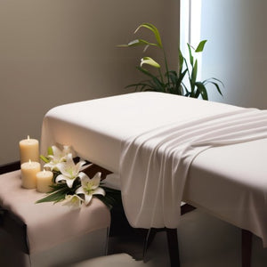 T200 Spa/Massage Table Flat Sheet 54x95" White (1 dozen/12 pieces)